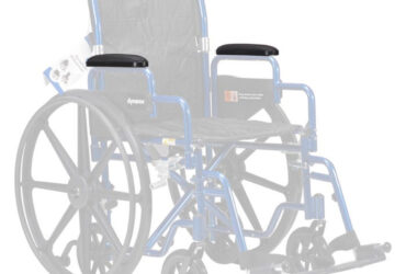 Dynarex RPWC01-44 DynaRide 10244 Wheelchair Hand Grip - Pair, Black, 1 PR.