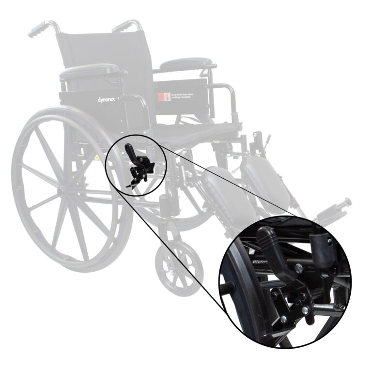 Dynarex RPWC10-5051L DynaRide 10250 10251 Wheelchair Push to Lock Left, 1pc/box, 10pcs/box