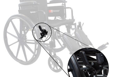 Dynarex RPWC10-R2 DynaRide S2 Wheelchair Push to Lock (Right), Black, 1