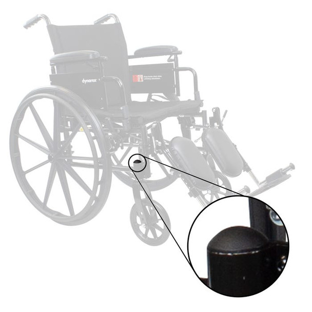 RPWC17__59254.1735568270.jpg Dynarex RPWC17 DynaRide Wheelchair Front Fork Stem Cap, Black, 1
