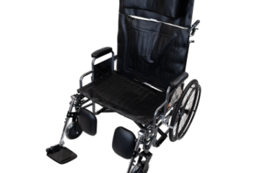 Dynarex 15015-28DELR Bariatric Reclining Wheelchair w/ ELR 28", 1pc/cs, 1pc/cs