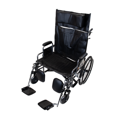 Dynarex 15015-28DELR Bariatric Reclining Wheelchair w/ ELR 28", 1pc/cs, 1pc/cs