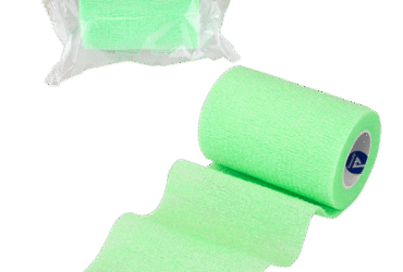 Dynarex 3308 Sensi Wrap, Self-Adherent Wrap - Latex Free, 1" x 5 yds Light Blue, 30/Cs