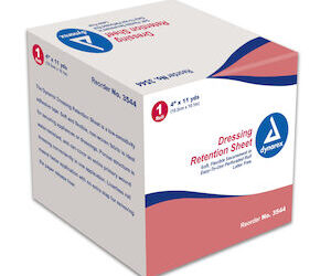 Dynarex 3544 Dressing Retention Sheet - Latex Free, 4" x 11 yd, 5/cs