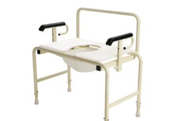 Dynarex 10378 Bariatric HD Drop Arm Commode, 30", 1/cs