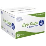 Dynarex 3380 Eye Cups in a Vial – 6 per Vial, 50 Vials per Case