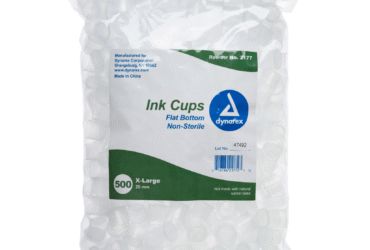 Dynarex 2177 Ink Cups - Flat bottom, 20 mm, X-Large, 10/500/cs