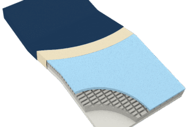 Dynarex 10428 DynaRest Premium Visco-Gel Infused Foam Mattress w/ Perimete, 36" x 80" x 6", 1pc/cs