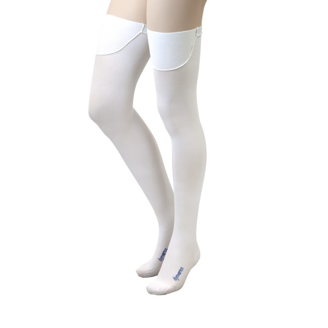 dynarex_1914-1917_thigh.png Dynarex 1914 DynaFit Compression Stockings - Thigh, Small, 5/12/cs