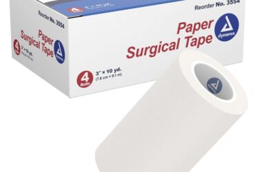 Dynarex 3554 Paper Surgical Tape, 3" x 10 yd, 12/4/cs