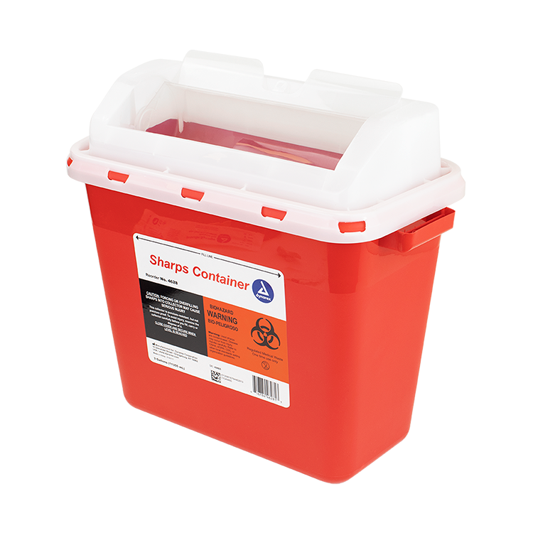 Dynarex 4628 Sharps Containers, 3 gal., 12/cs