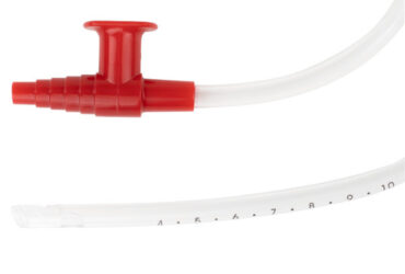 Dynarex 32006 Single Suction Catheter - Graduated w/ Control Valve, 18 Fr, Adult, 50/cs