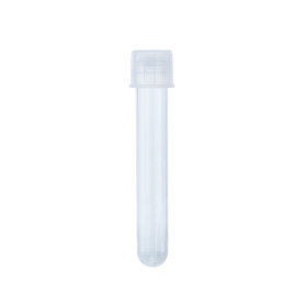 Dynarex 42300 Culture Tube w/Dual Position Cap, PS, 12x75mm, 40/25/cs