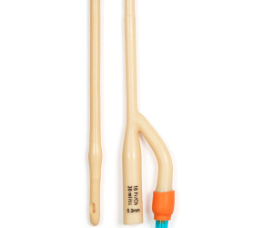 Dynarex 4995 Intermittent Catheter (Female) - Sterile, 16 Fr, Orange, 50/cs