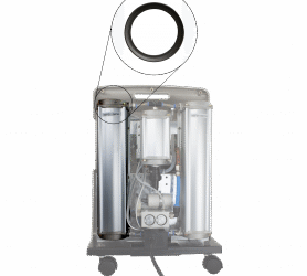 Dynarex RPOC-01CC 5L Concentrator Compressor Cap Seal, Black, 1