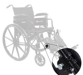 Dynarex RPWC15 DynaRide Wheelchair Foot Rest Adjustment Lever, Black, 1