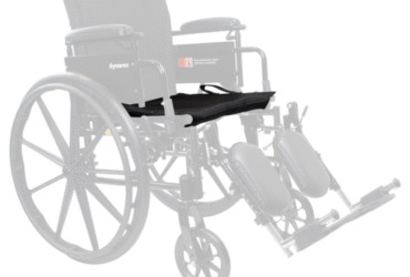 Dynarex RPWC03-16VR DynaRide 16in Reclining Wheelchair Seat Upholstery, Black, 1