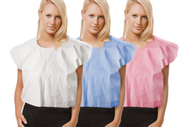 Dynarex 8113 Exam Cape, T/P/T Universal, Mauve, 100/cs