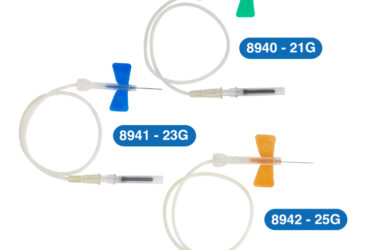 Dynarex 8942 SecureSafe Safety Blood Collection Set, 25G, 3/4" Needle, 4/50/cs