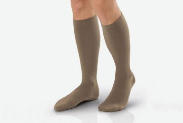 JOBST FOR MEN KNEE SOFTFIT 30-40 OPEN TOE KHAKI LG-LONG