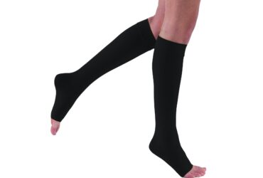 JOBST RELIEF KNEE 30-40 OPEN TOE BLACK LARGE