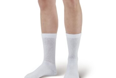 COOLMAX ATHLETIC CREW 20-30 WHITE LG