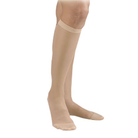 ACTIVA SHEER THERAPY KNEE 15-20 CLOSED TOE WHITE C