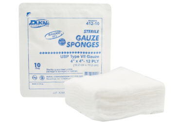 HARTMANN Gauze Sponge, 4" x 4", Sterile 2s, 12-Ply, 25/bx, 24 bx/cs