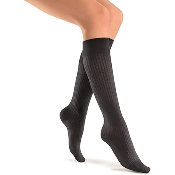 41jZ0dyviDL._AC_UL600_SR600600.jpg JOBST SOSOFT 15-20 KNEE RIBBED CLOSED TOE BLACK MD