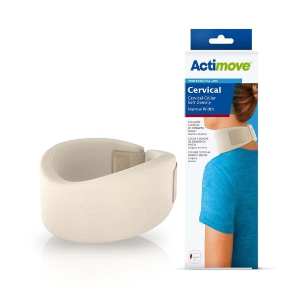 ACTIMOVE CERVICAL COLLAR NARROW 2.5IN WHT LG