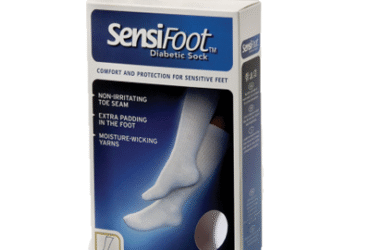 JOBST SENSIFOOT KNEE CLOSED TOE WHITE LG