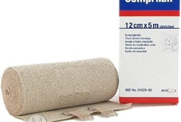COMPRILAN BANDAGE COTT SHORT STRETCH 4INX5YD/10CM X 5M