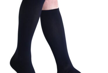 JOBST TRAVEL SOCK 15-20 KNEE CLOSED TOE BLACK SZ 3