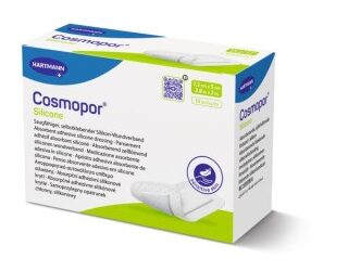 HARTMANN Cosmopor® Silicone, Dressing, Sterile, Clear, 3.2" x 4", 10 pouch/bx