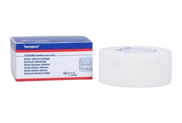 TENSOPLAST BANDAGE ELASTIC ADHESIVE TAN 1INX5YD