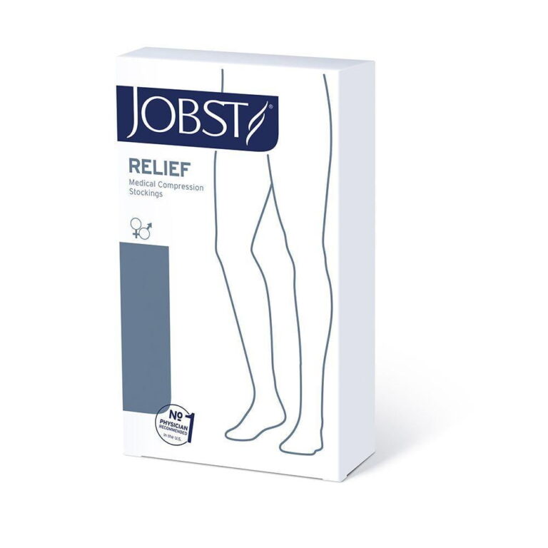 JOBST RELIEF WAIST 20-30 OPEN TOE BLACK LARGE