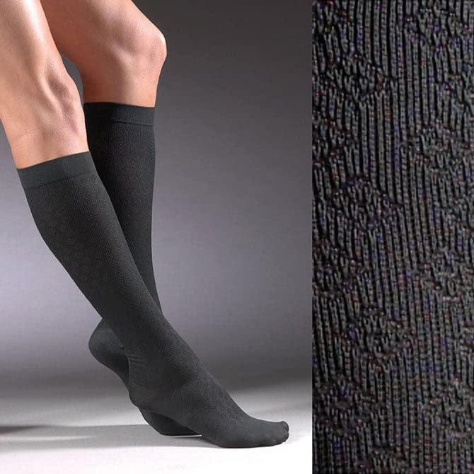 ActivaSheerTherapyWomen_sDiamondPatternh2761black-1.jpg WOMENS DRESS TROUSER 15-20 KNEE CROSS HATCH BLACK MD