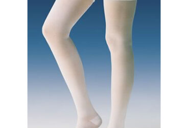 ANTI-EMB STOCKING 18 THIGH CLOSED TOE WHITE SM