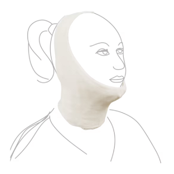 Chin-Strap-2-4.png RTW - CHIN STRAP - EXTENDED - 2XLARGE - ORGANIC COTTON & SPANDEX / IVORY