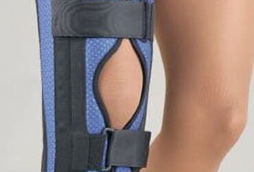 KNEE IMMOBILIZER TRI-PANEL FOAM 20IN BLUE UN