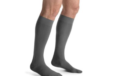 JOBST FOR MEN AMBITION SOFTFIT KNEE 15-20 5 LNG GREY