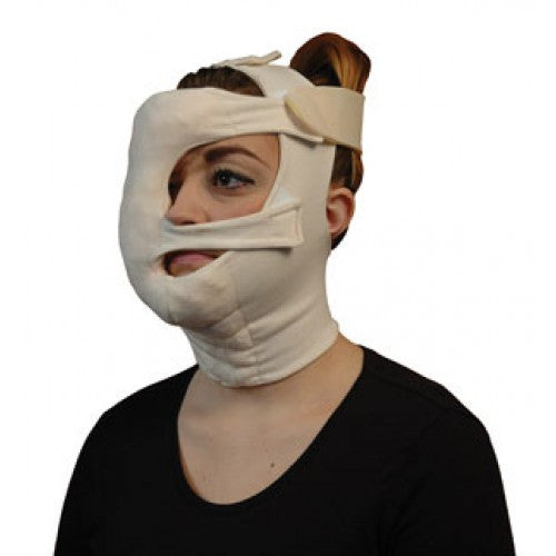 RTW - FACE MASK - HALF - RIGHT - MEDIUM - ORGANIC COTTON & SPANDEX / IVORY