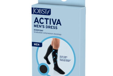 JOBST FOR MEN KNEE 15-20 CLOSED TOE BLACK SM CASE