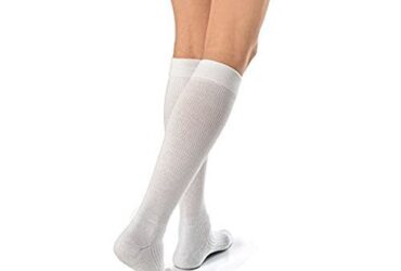 JOBST ACTIVEWEAR KNEE 15-20 CLOSED TOE COOL WHITE XLFC