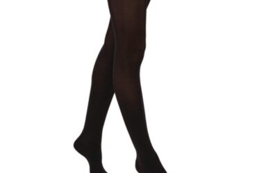 RELIEF THIGH 15-20 CLOSED TOE SILICONE BLACK SM