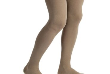 JOBST FOR MEN THIGH DOTTED 15-20 OPEN TOE KHAKI SM-LONG