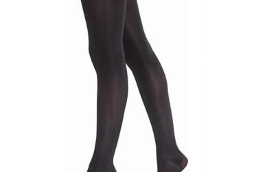 JOBST OPAQUE THIGH 15-20 OPEN TOE DOT CLASSIC BLACK MD