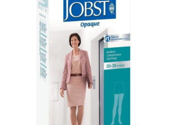JOBST OPAQUE THIGH 20-30 CLOSED TOE DOT HONEY SM