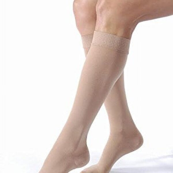 RELIEF KNEE 20-30 CLOSED TOE SILICONE BEIGE XL