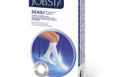 JOBST SENSIFOOT CREW CLOSED TOE WHITE XS